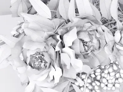 Top-ten 3d Flowers Bouquet Collection 3D model