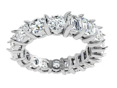 Eternity Diamond Band 4140 3D print model