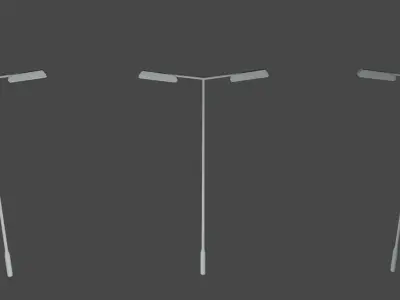 Urban street light 3D MODEL Low-poly 3D model