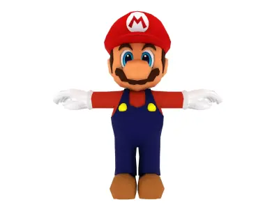 Super Mario Low-poly 3D model