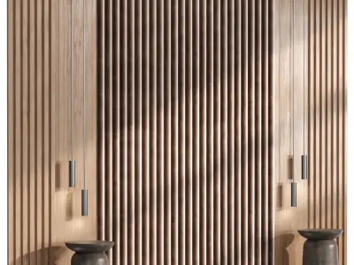 Decorative wall panel N3 3D model