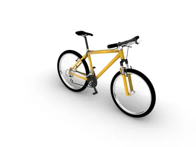 Yellow Bicycle  3D model
