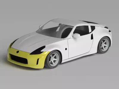 370Z Z34 Front Bumper Exterior Surface Model - 3D Laser-Scanned 3D model