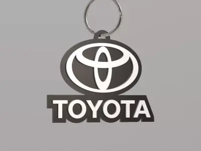Toyota keychain 01 3D print model