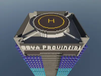 BBVA Building Caracas 3D model