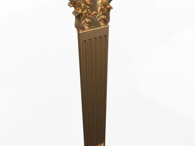 Column Capital 02 Low-poly 3D model