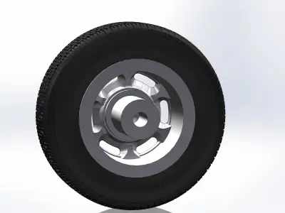 Wheels for scale model of  Pontiac 1964-73 3D print model