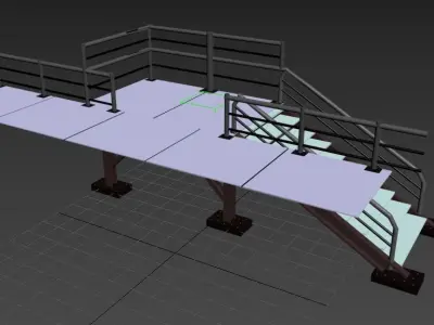 Escada Estrutural 3D model