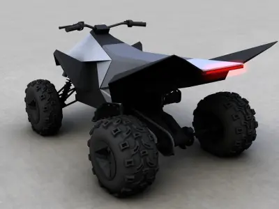 TESLA CYBERQUAD ATV 2019 3D model