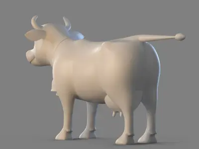 Cartoon Cow 3D model
