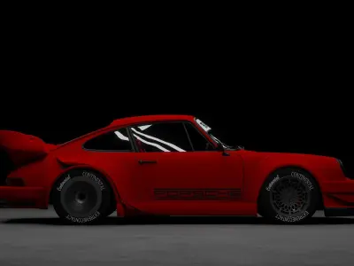 Porsche 993 Carrera RWB 3D model