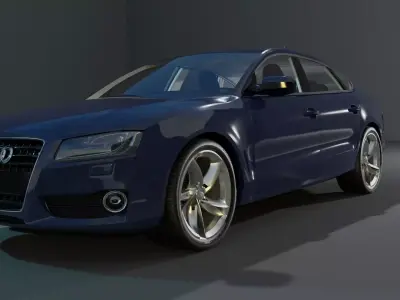 Audi 3D Car Model Low-poly 3D model