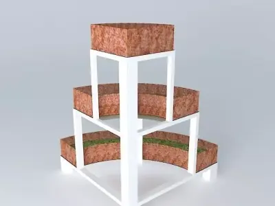 Pot Corner Flower Corner Free 3D model