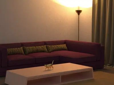 Stand Lamp Free 3D model