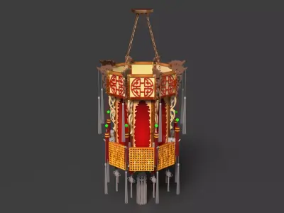 Chinese  palace lantern   3D model purchase
