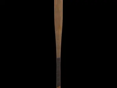 PBR Baseball Bat with 2 Textures Low-poly 3D model
