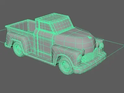 Cartoon Car 3D model 21