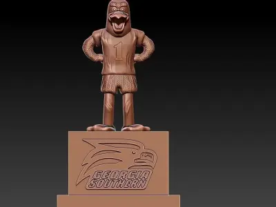 NCAA - GEORGIA SOUTHERN EAGLES FOOTBALL MASCOT STATUE - DECOR 3D print model