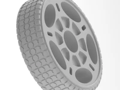 Multipurpose Wheel 2  The Ultimate Wheel for Autonomous Vehicles 3D print model