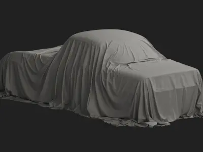 Retro Car Cover 02 3D model
