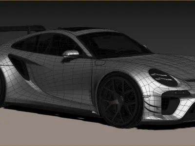 Porsche 911 GTE concept by emrEHusmen 3D model