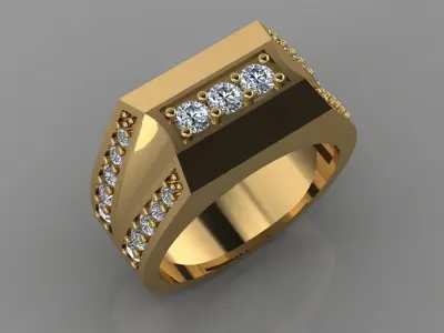 man ring 3D print model