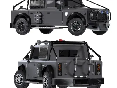 defender aff road 3D model