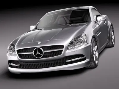 Mercedes SLK 2012 3D model