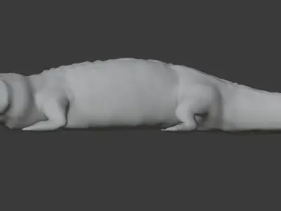 Crocodile Low-poly 3D model