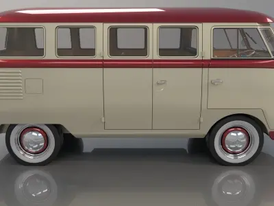 Volkswagen Type 2 Kombi 1960 3D model