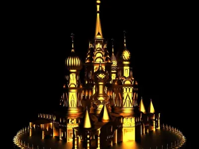 Moscow temple 3D model