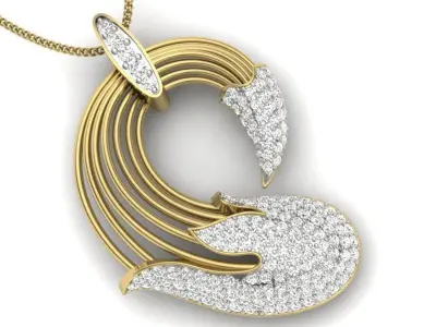 Women Pendant 3D print model