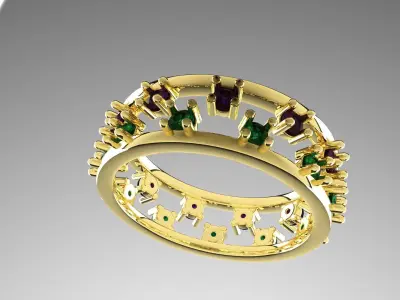 Anillo doble  3D print model
