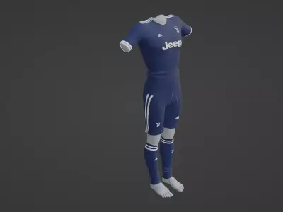 Juventus Sportwear Low-poly 3D model