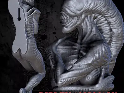 Ripley Anomaly Dark Wall Decoration STL-OBJ 3D Print Model 3D print model