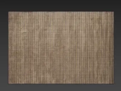 Carpet set 86 - Brown Wool Rug - 6K 3D model