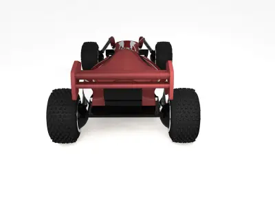 Racing Car Toy Low-poly 3D model