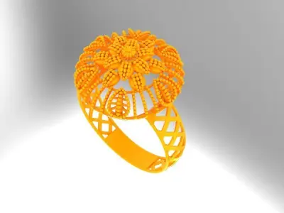 Gold Ring 9 3D print model