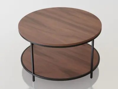 Coffee Table - Round Coffee Table 3D model