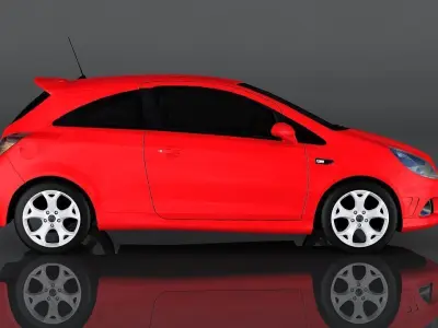 Vauxhall Corsa Low-poly 3D model