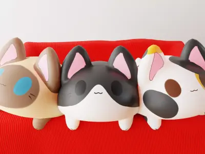 Hover Kitty VRCHAT READY Exotics Pack Low-poly 3D model