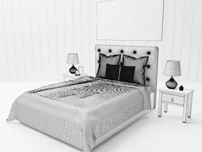 Bedroom furniture set vol 1 3D model