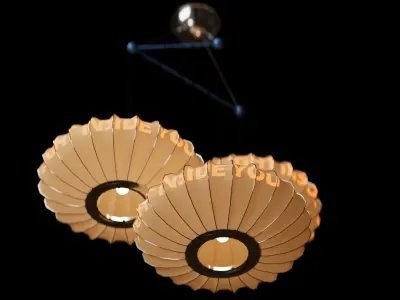 Ceiling Cloth Lamp 3D model