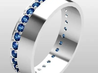 Luxury woman rings 3D Model Pack