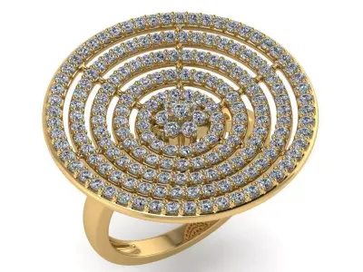 light weight gold diamond rings-C111116SKCH2026056-wt-10-15 3D print model