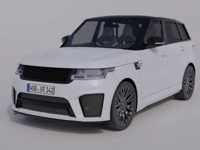 Generic Luxury SUV 3 Low-poly 3D model