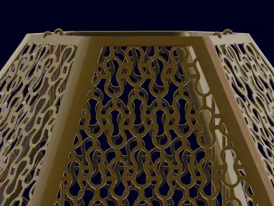 Moroccan Round Candle Holder  3D model