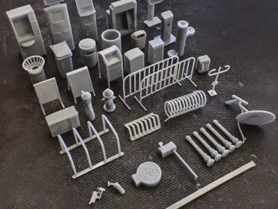 City Street Diorama Pack 3D print model