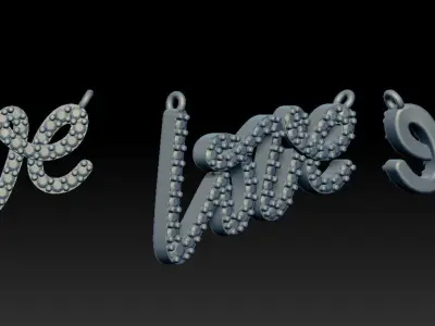 Pendants 3DM STL OBJ model for 3D printing and CNC 3D print model