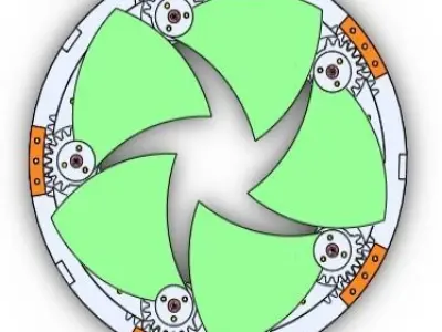 D500T80 wood iris mechanism laser cut  3D print model